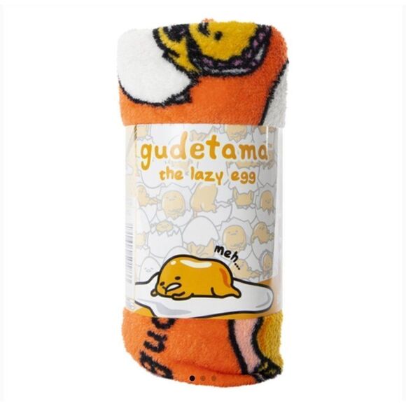 NEW! Gudetama the Lazy Egg Silk Touch Blanket 40in x 50in! - Picture 3 of 3